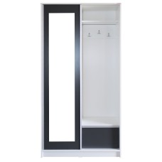 Cuier David Alb, 100 x 38 x 194 cm